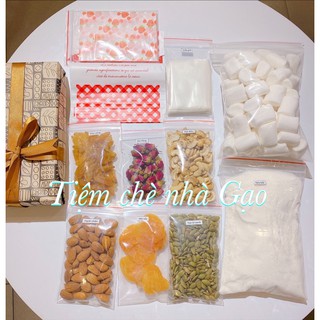 Set Nguyên liệu làm kẹo Nougat/ kẹo Hạnh Phúc Tặng Kèm túi đựng kẹo