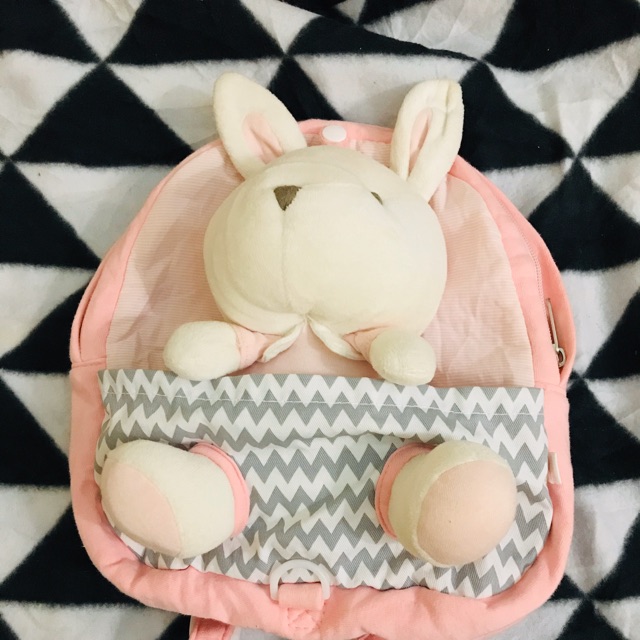 Balo thỏ hồng xinh cho bé