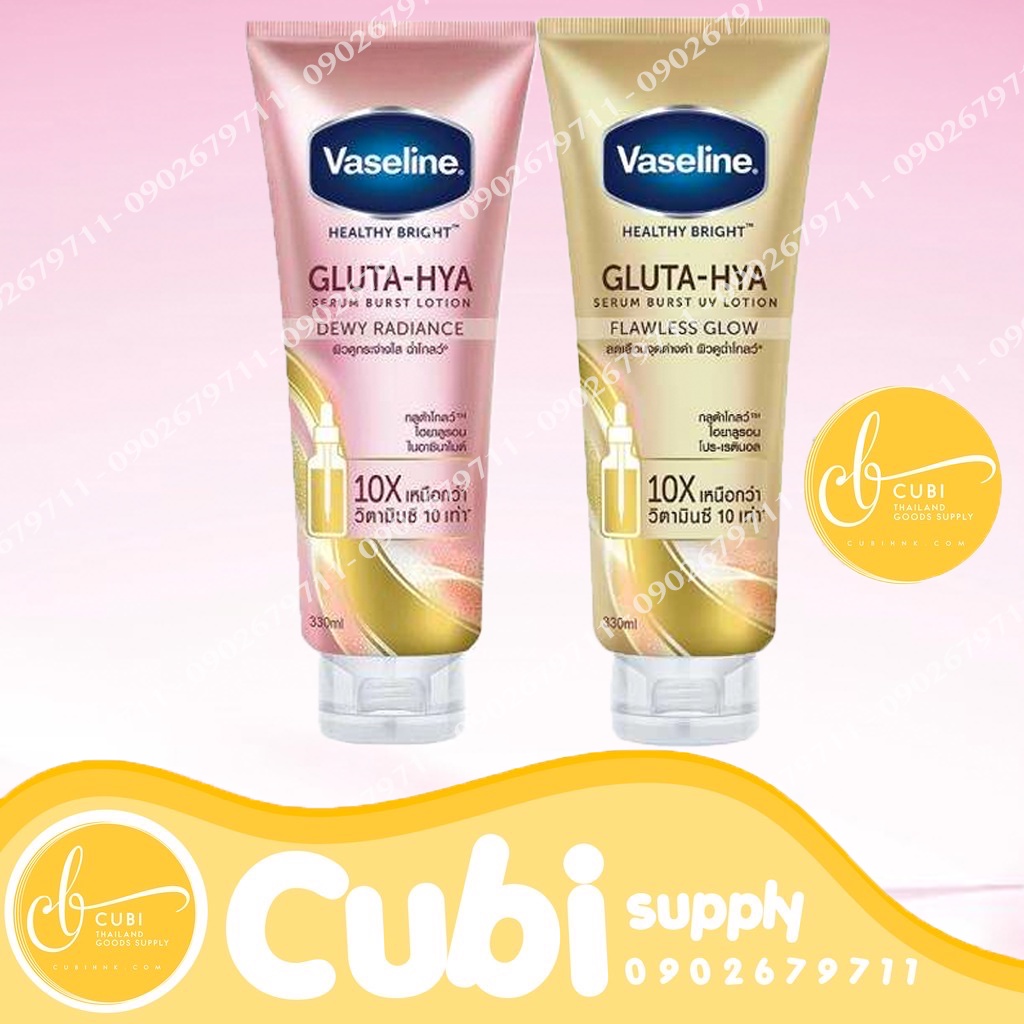 Sữa dưỡng thể Vaseline Gluta HYA Serum 10X Thái Lan