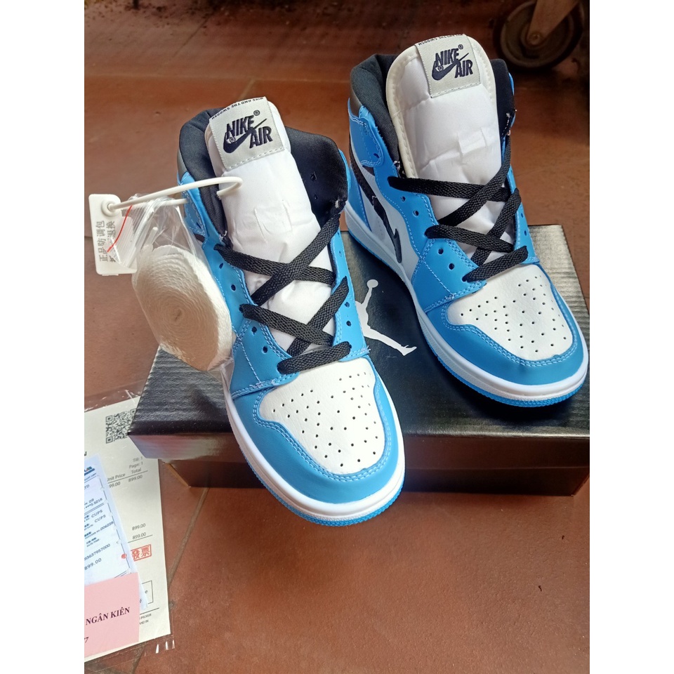 (bachhoa)[Fullbox] Giầy thể thao sneaker Giầy JorDan 1 xanh dương cổ cao cực chất hot hot