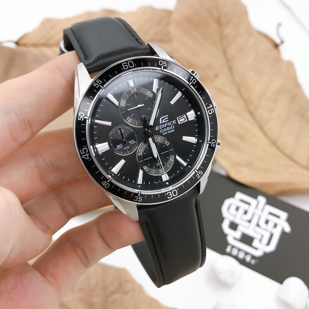Đồng hồ nam Casio EDIFICE EFR-546 / EFR-546L-1A dây da thật, hàng chính hãng