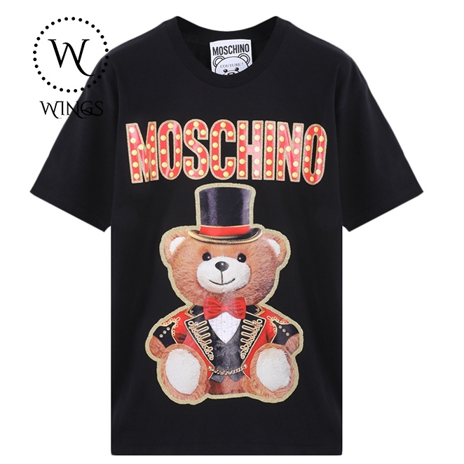 Áo thun nam nữ 100% Cotton fom rộng oversize Moschino circus