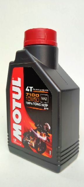 Dầu nhớt Motul 7100 10W50 1L nhập khẩu Pháp (100%tổng hợp xe Mô tô PKL)Bảo vệ động cơ và hộp số tốt nhất cho xe của bạn.