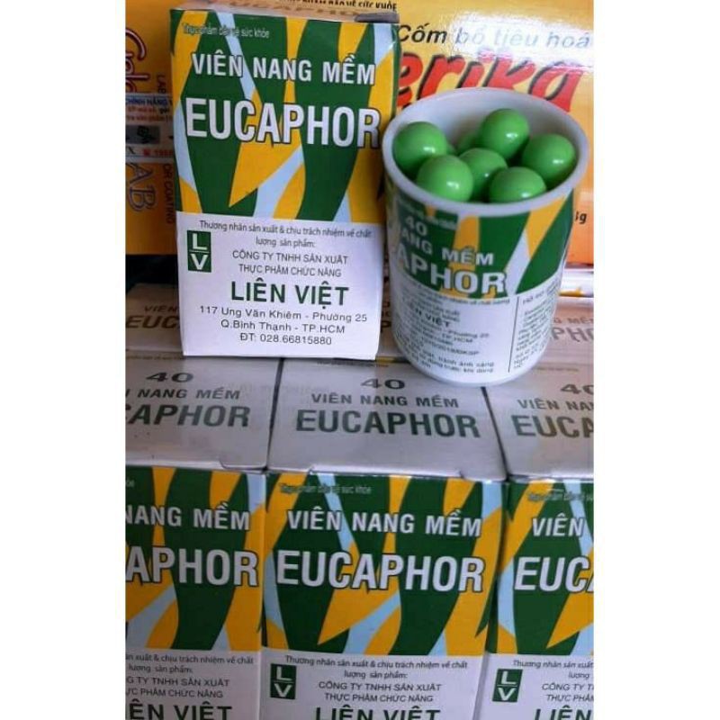 Viên uống ho EUCAPHOR ⚡ CAM KẾT CHÍNH HÃNG ⚡ Viên uống giảm ho, làm ấm đường hô hấp, thông họng hiệu quả