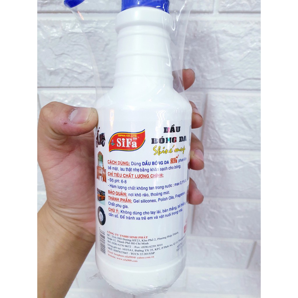 Dầu bóng da đa năng Sifa làm bóng xe ô tô, bàn ghế Sofa các bề mặt da cao cấp 473ml