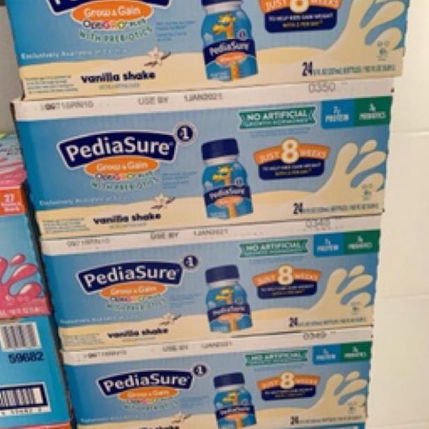 [Date 3/2021]-thùng 24 chai sữa PEDIASURE NƯỚC HƯƠNG VANI của Mỹ (237mlx 24 chai)