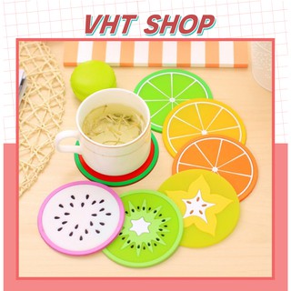 Miếng lót cốc silicon hình hoa quả tươi mát - VHT SHOP