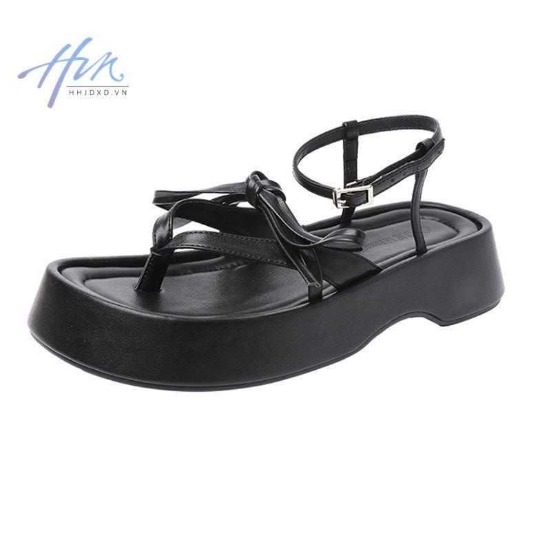 Giày Sandal Đế Dày 2022 Khóa Cài Phong Cách Thời Trang Xuân Hè Cho Nữ