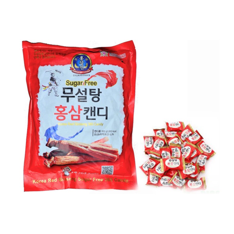 5 viên kẹo Sâm không đường 365 Hàn Quốc 500g