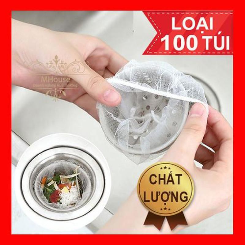 SÉT 100 TÚI LƯỚI LỌC RÁC THÔNG MINH NGĂN CHẶN NGUY CƠ TẮC ĐƯỜNG ỐNG, DỄ SỬ DỤNG