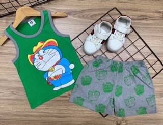 Freeship 99k TQ_Set 6 bộ bé trai cotton 4c