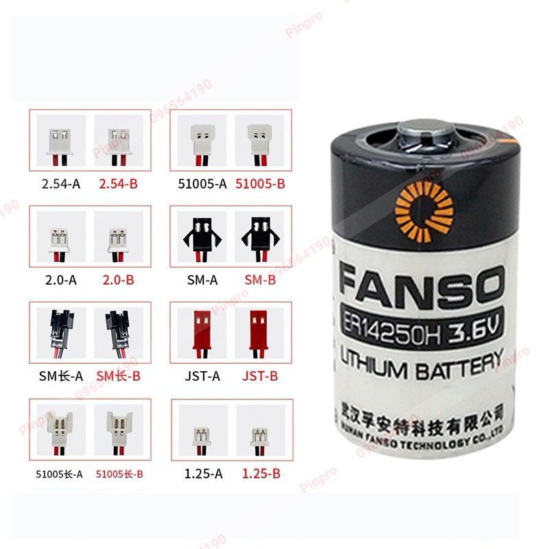 Pin Fanso ER14250H 3.6V 1/2AA 1200mAh chính hãng