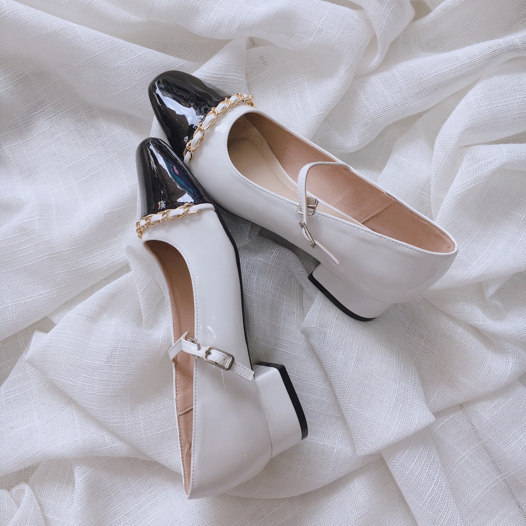 SỤC NỮ LOVIIE BASICS - GIÀY CAO GÓT MŨI TRÒN QUAI NGANG - G220312