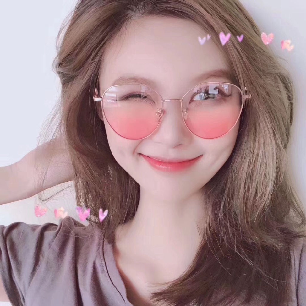 Kính mát gọng tròn kim loại kiểu dáng thời trang cho nữ