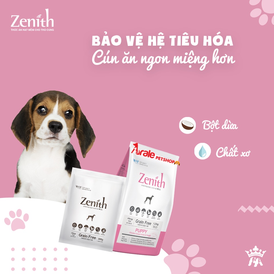 Thức ăn cho chó - Hạt mềm Zenith (Đủ mọi lứa tuổi và giống chó) - thơm ngon và bổ dưỡng