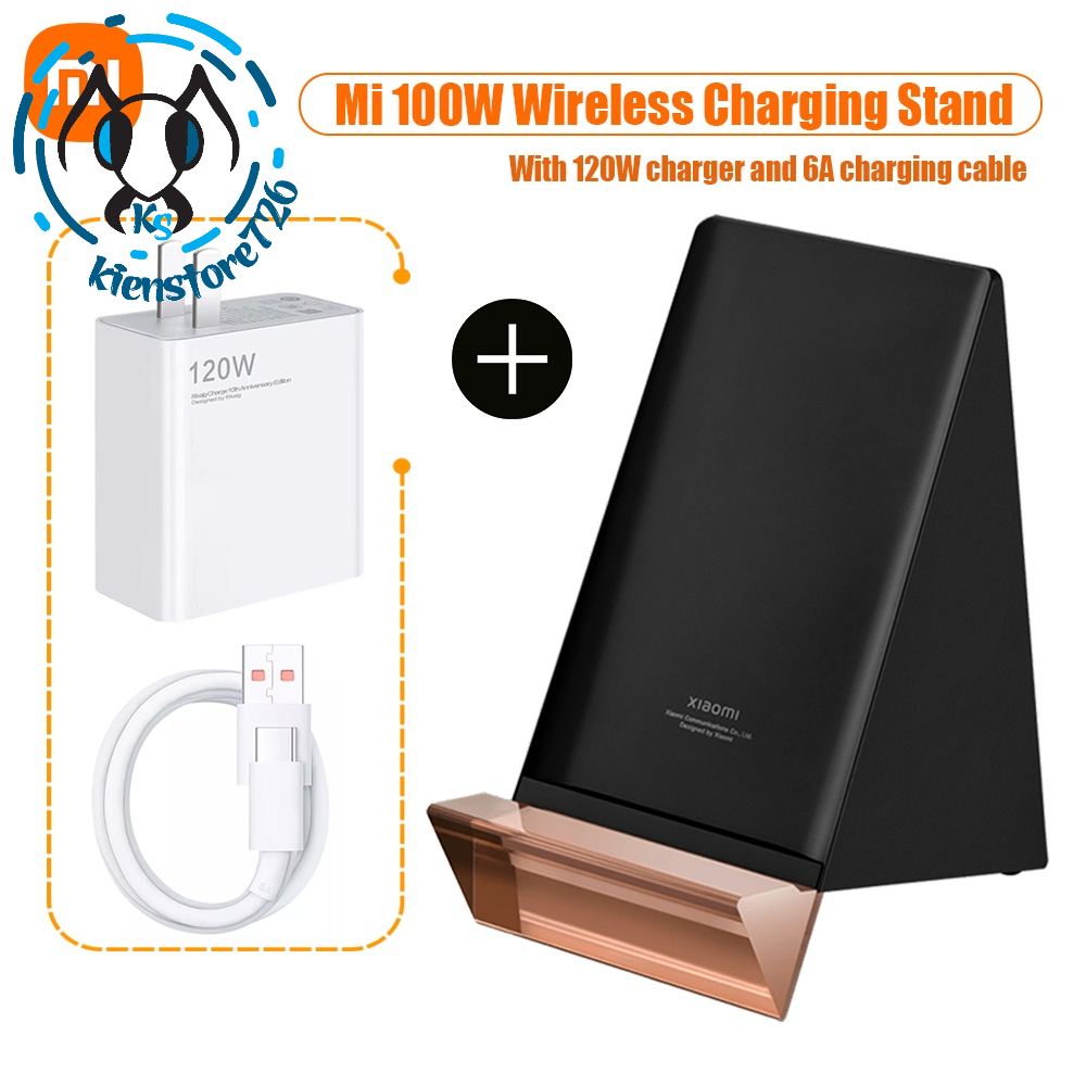 Đế sạc nhanh không dây Xiaomi 100W + Adapter 120w + cáp sạc 6A .kienstore726
