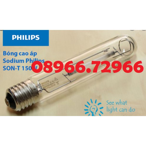 Bóng cao áp Philips Sodium dạng thẳng SON-T 150W E E40 SLV/12