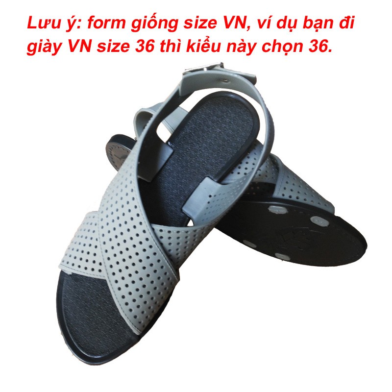 Giày nhựa dẻo giày đi mưa giày sandal chéo cực nhẹ chân