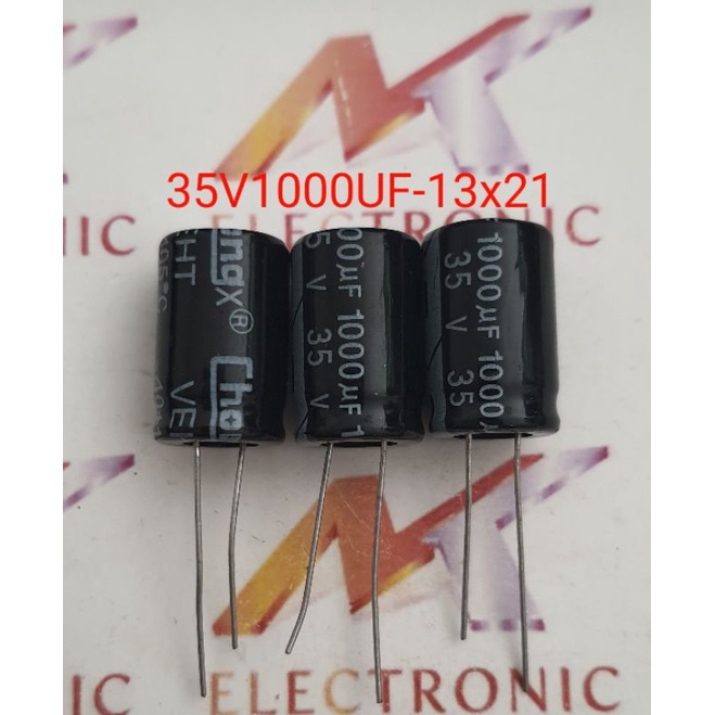 Tụ hóa 35V1000UF 1000UF35V 35V 1000UF Kích thước 13 x 21mm