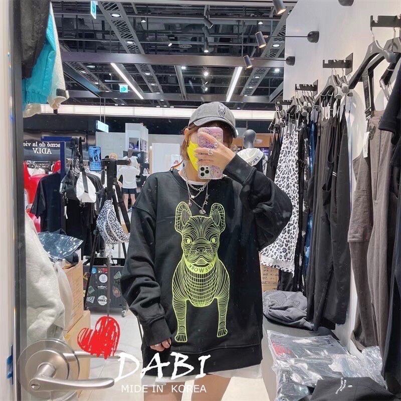 [ Mã 12FASHIONSALE1 giảm 10K đơn 50K ] [RẺ VÔ ĐỊCH] Áo sweater in cún 2 mặt siêu hot HARI | BigBuy360 - bigbuy360.vn