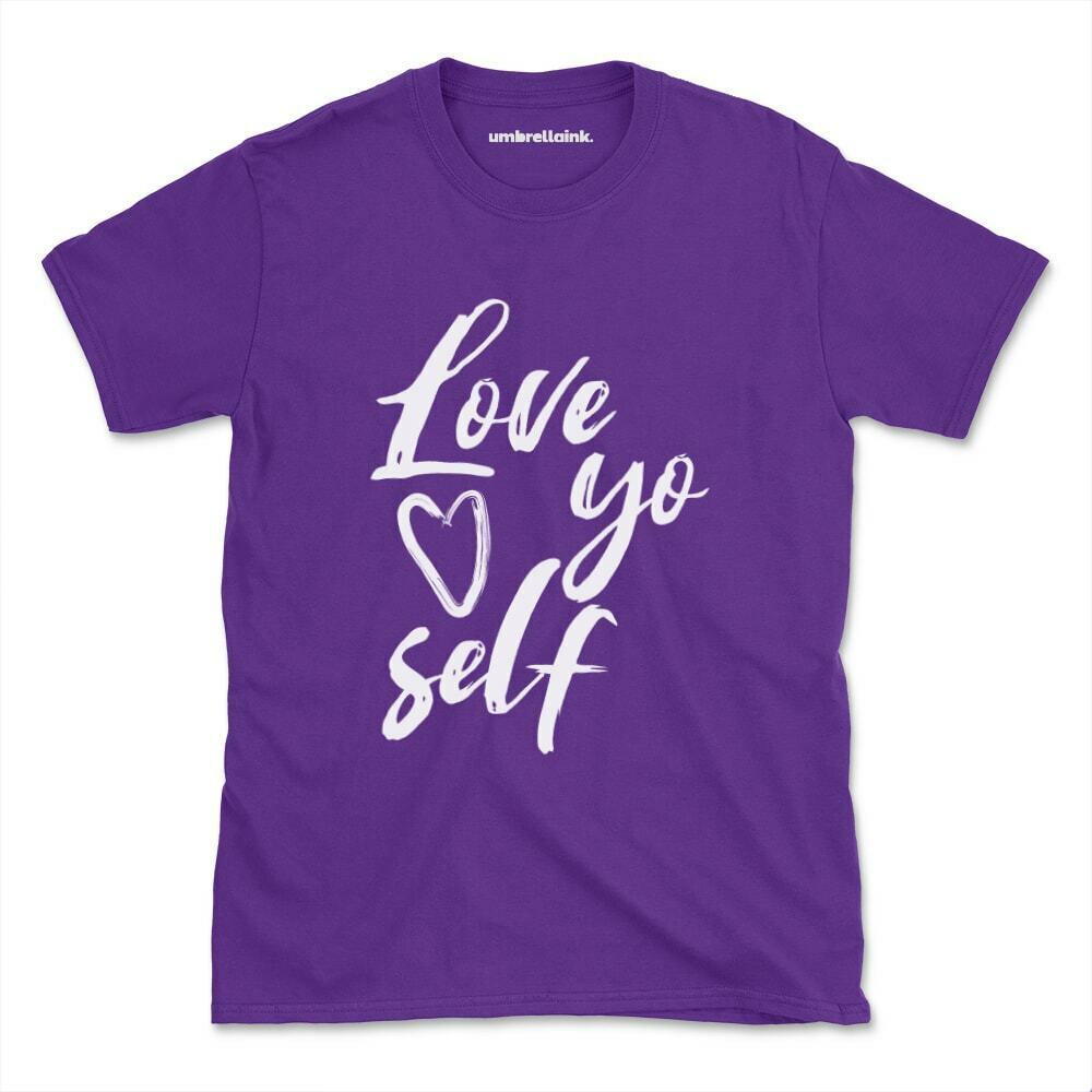 Áo Thun In Chữ Love Yo Self Truyền Cảm Hứng Quà Tặng Ngày Của Mẹ