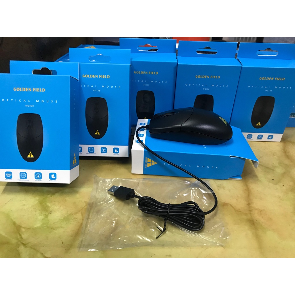 Chuột máy tính có dây Golden field MG108_hàng chính hãng