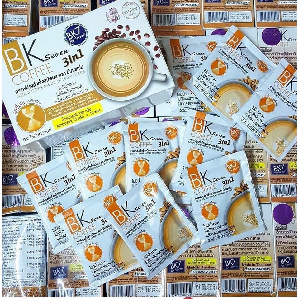 Coffee giảm cân BK seven coffee Thái Lan