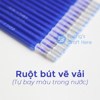 Ruột bút vẽ vải tự bay màu trong nước dùng trong may vá, thêu thủ công, làm đồ handamde