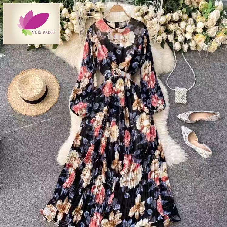 Đầm maxi Dài In Họa Tiết Thời Trang Cho Nữ