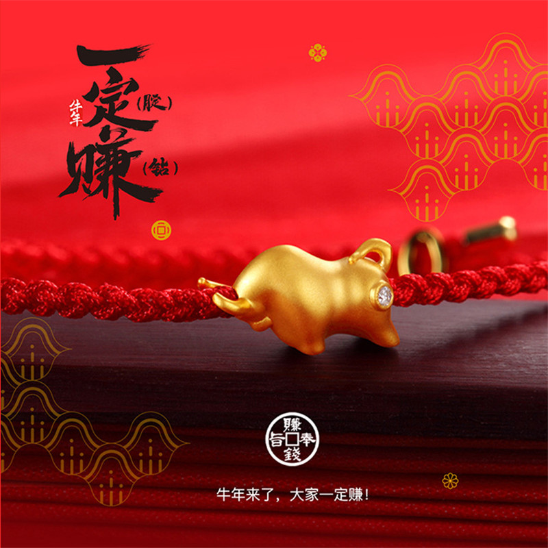 Vòng Tay Đính Hạt Đỏ May Mắn Thời Trang