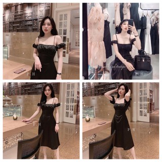 Đầm nữ dài trễ vai sang chảnh