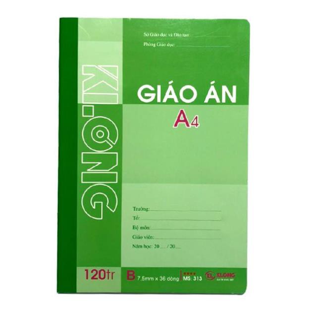 Sổ Giáo Án KLONG A4 120 Trang; MS: 313B