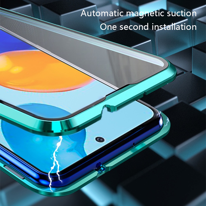Ốp Điện Thoại Kính Cường Lực Hai Mặt Cho Xiaomi Redmi Note 11 Pro 5G 11S Note11 10s 9s 9 Pro Note10 4G 5G Note9s Redmi10