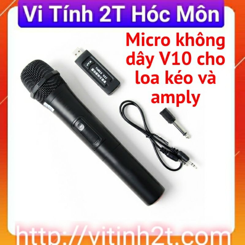 Micro không dây V10 cho loa kéo