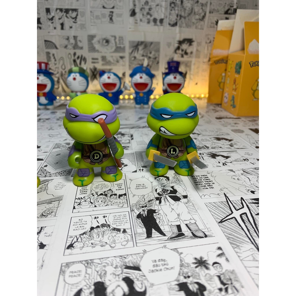 Mô hình Ninja Rùa size mini 7 cm, chọn bộ 4 nhân vật Ninja Rùa nhỏ nhắn đáng yêu