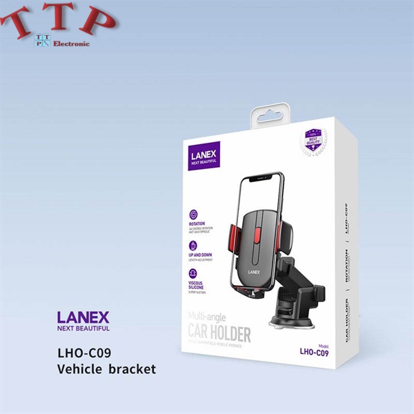 Giá đỡ điện thoại Lanex LHO-C09 trên xe hơi