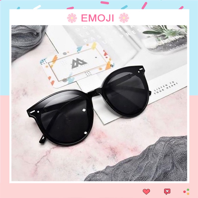 Kính mát thời trang nữ mắt vuông ulzzang phong cách Hàn Quốc chống tia UV đẹp sang trọng EMOJI 003