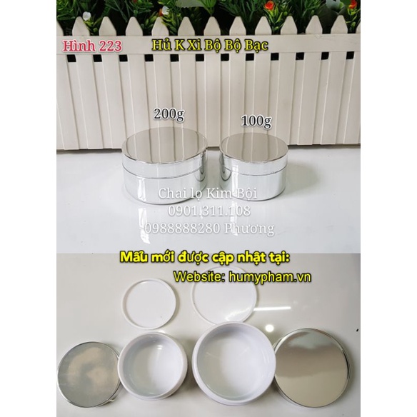 HỦ ĐỰNG KEM BODY - Hủ Xi Bộ Vàng & Bạc 100g &200g