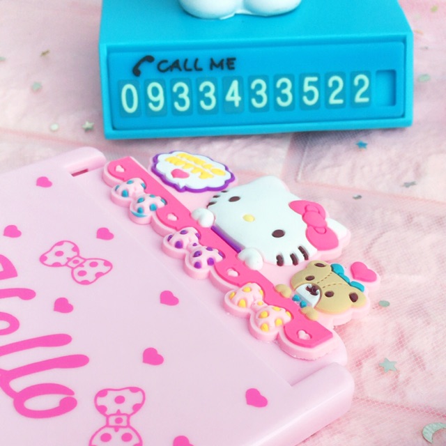 GƯƠNG NẮP TRƯỢT HELLO KITTY &amp; DORAEMON