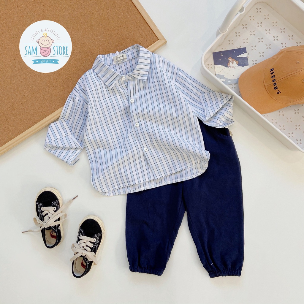 SET SƠ MI ĐI HỌC ĐI CHƠI SIÊU HOT CHO BÉ TRAI