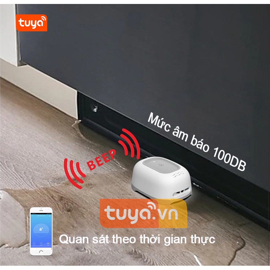 Cảm Biến Báo Động Rò Rỉ Nước Tràn Wifi Tuya SHP-TN2