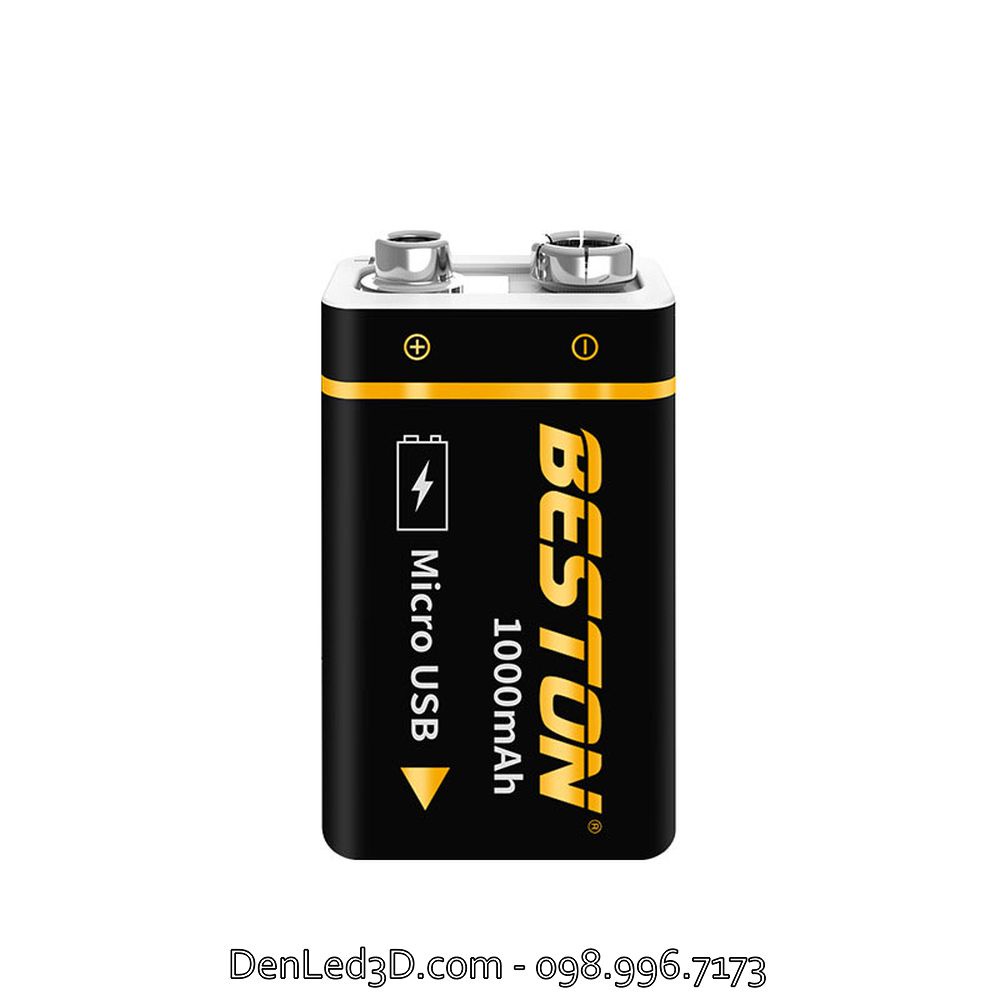 Pin Sạc Beston 9V Lithium 1000mAh Sạc Micro USB