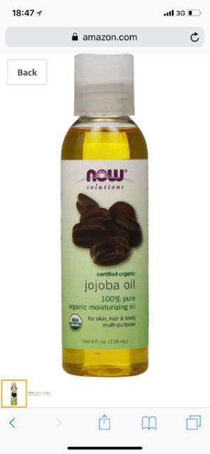  Dầu Jojoba Oil hữu cơ 118ml