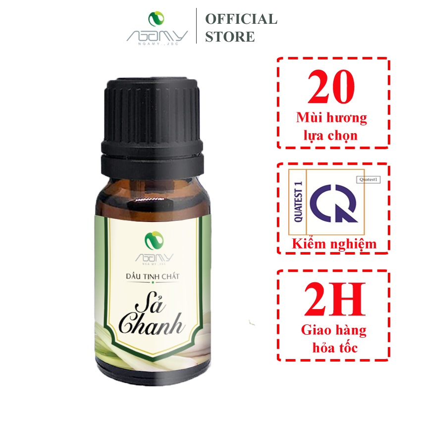 Tinh Dầu Thơm Phòng Thiên Nhiên Nguyên Chất 10ml Đuổi Muỗi Giảm Căng Thẳng Thư Giãn Khử Mùi Hôi