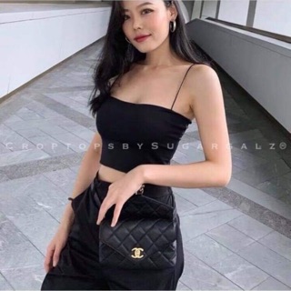 Áo croptop hai dây basic quai nhỏ - by SugarG