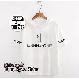 Áo hoodie Wanna One tay lửng