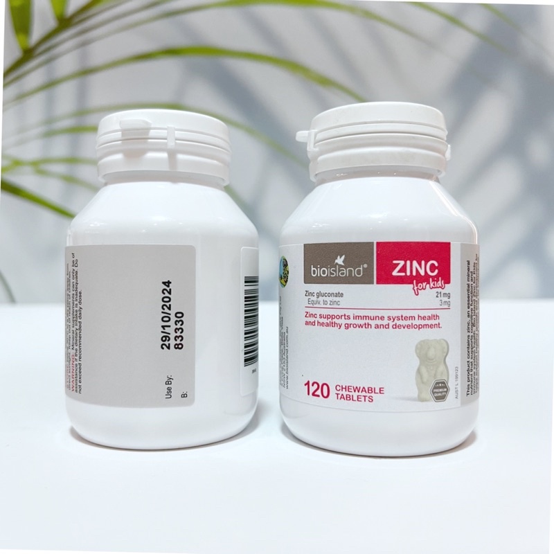 Viên nhai Bio Island Zinc bổ sung kẽm cho bé từ 1 tuổi