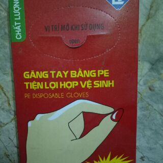 Găng tay nilon hộp 100 chiếc