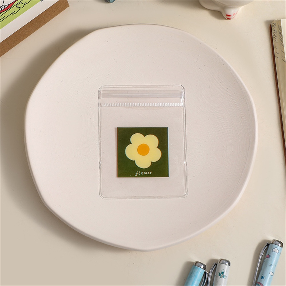 Ins trong suốt túi đồ trang sức dễ thương Bông tai bao bì túi nhỏ bông tai vòng cổ kín chống-Quá trình oxy hóa đồ trang sức Túi