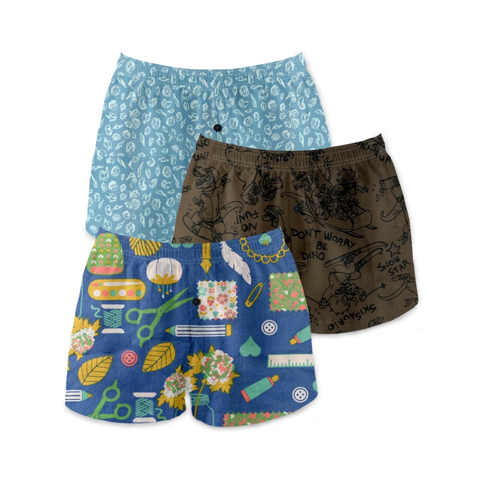 [Mã ICB1219 giảm 25% đơn 50K] Hộp 3 Quần đùi nam boxer short Primus.